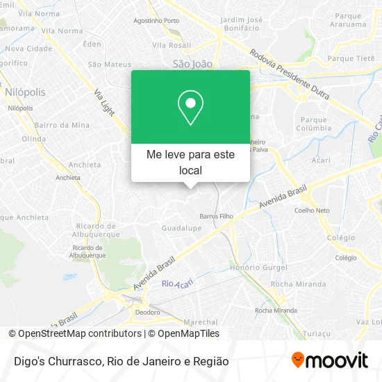 Digo's Churrasco mapa