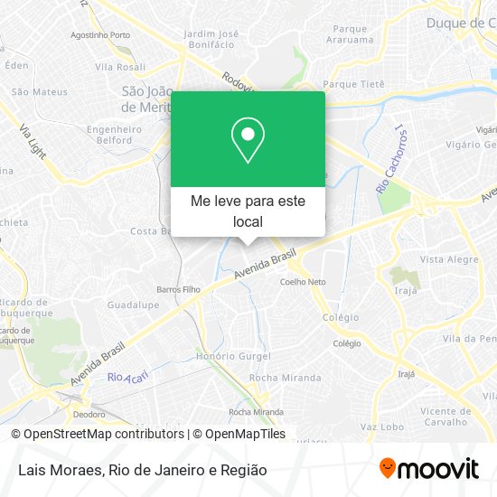 Lais Moraes mapa