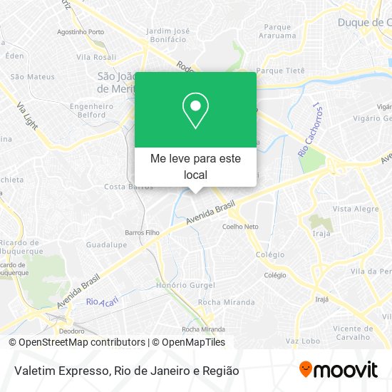 Valetim Expresso mapa