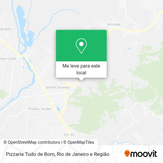 Pizzaria Tudo de Bom mapa