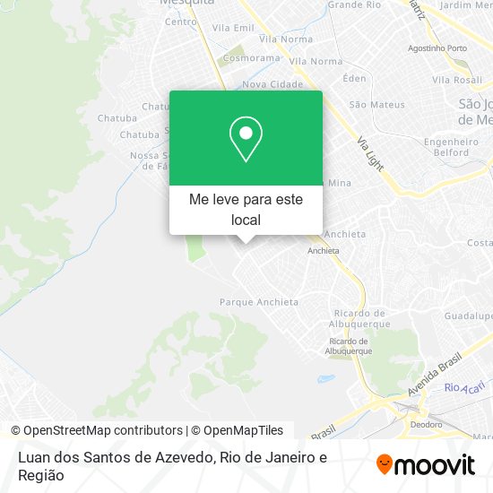 Luan dos Santos de Azevedo mapa