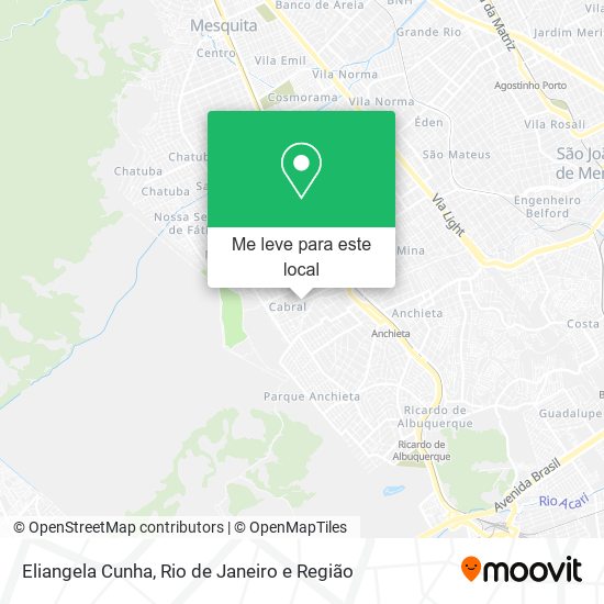 Eliangela Cunha mapa