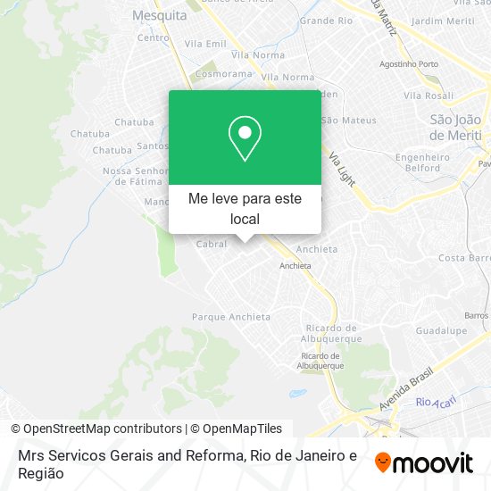 Mrs Servicos Gerais and Reforma mapa