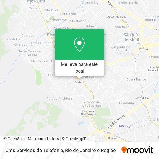 Jms Servicos de Telefonia mapa