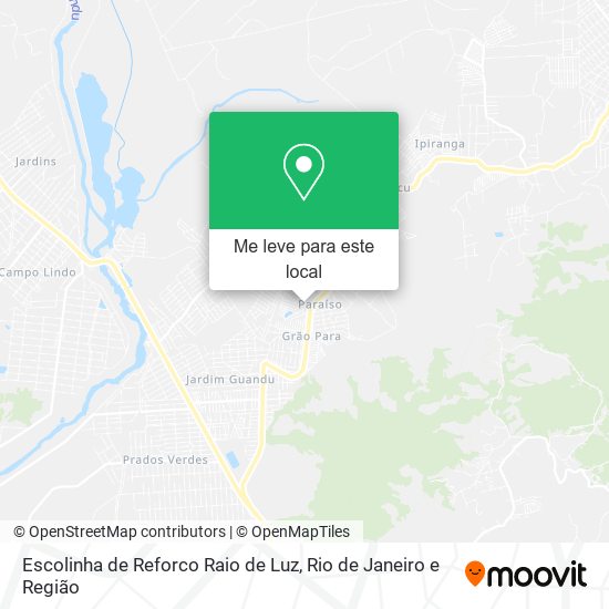 Escolinha de Reforco Raio de Luz mapa