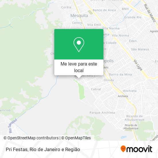 Pri Festas mapa