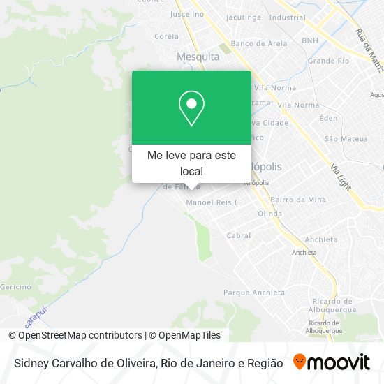 Sidney Carvalho de Oliveira mapa