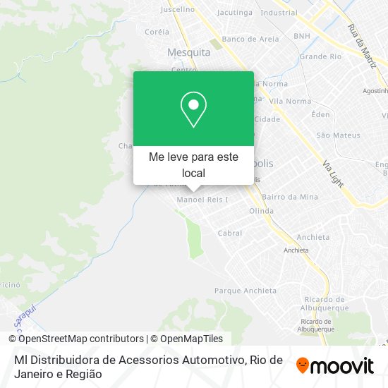 Ml Distribuidora de Acessorios Automotivo mapa