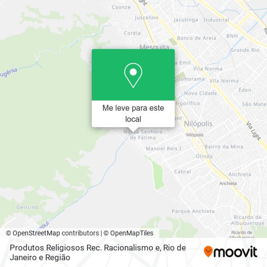 Produtos Religiosos Rec. Racionalismo e mapa