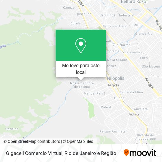 Gigacell Comercio Virtual mapa