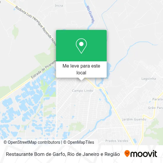 Restaurante Bom de Garfo mapa