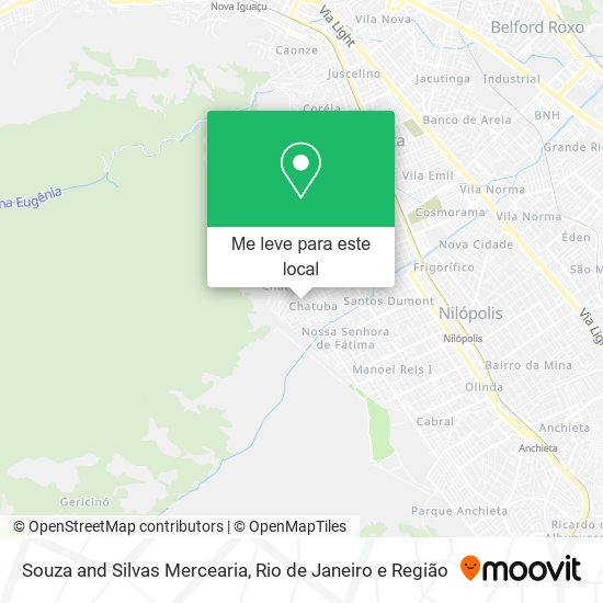 Souza and Silvas Mercearia mapa