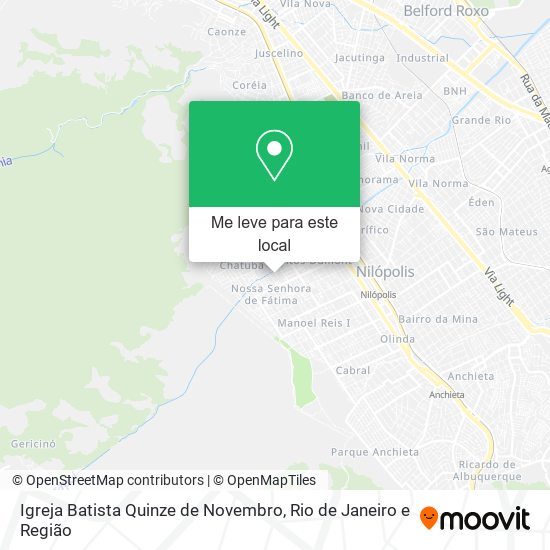 Igreja Batista Quinze de Novembro mapa