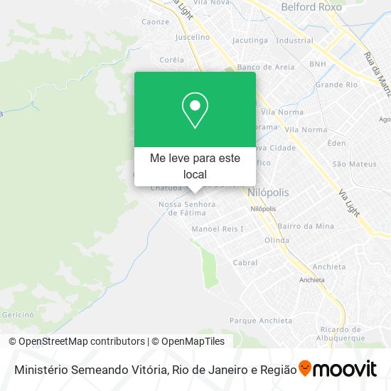 Ministério Semeando Vitória mapa