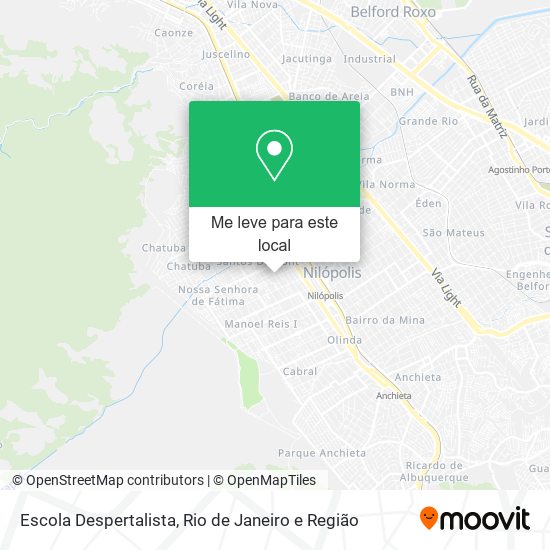 Escola Despertalista mapa