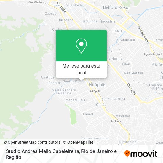 Studio Andrea Mello Cabeleireira mapa