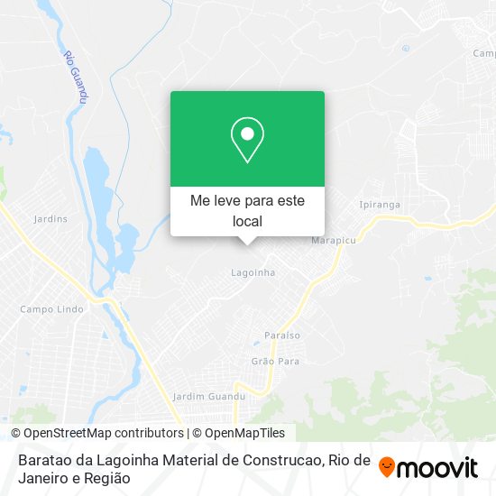 Baratao da Lagoinha Material de Construcao mapa