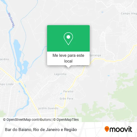 Bar do Baiano mapa