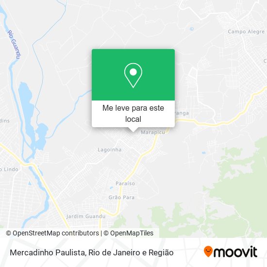 Mercadinho Paulista mapa