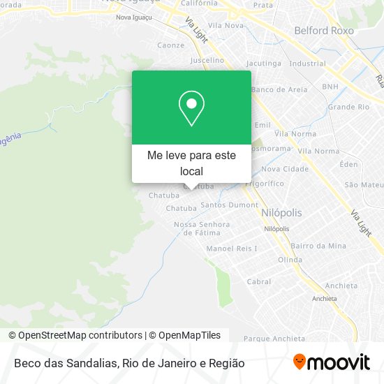 Beco das Sandalias mapa