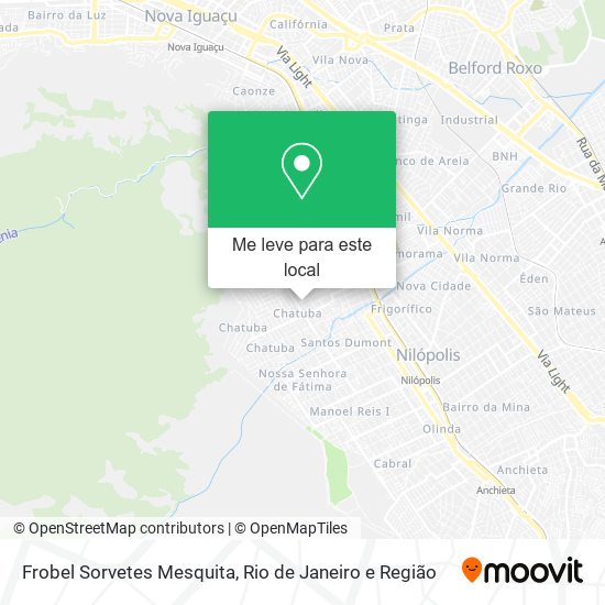 Frobel Sorvetes Mesquita mapa