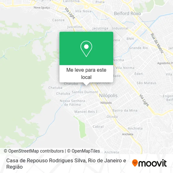 Casa de Repouso Rodrigues Silva mapa