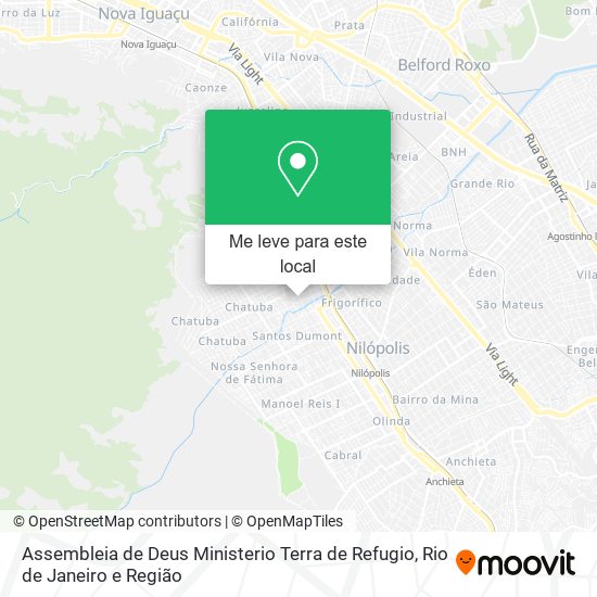 Assembleia de Deus Ministerio Terra de Refugio mapa