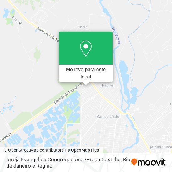 Igreja Evangélica Congregacional-Praça Castilho mapa