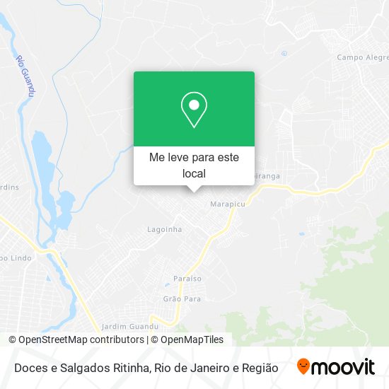 Doces e Salgados Ritinha mapa