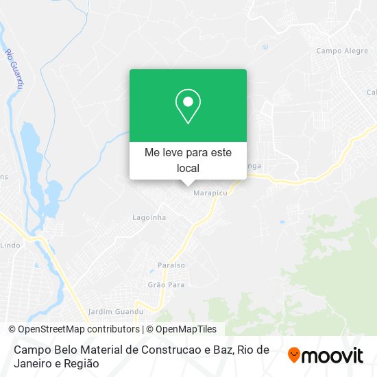 Campo Belo Material de Construcao e Baz mapa