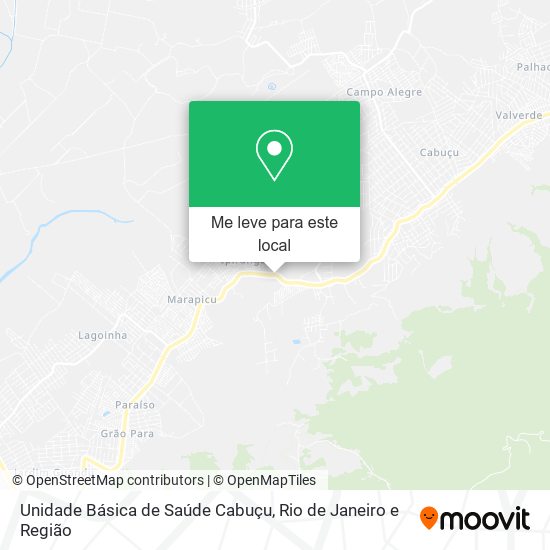 Unidade Básica de Saúde Cabuçu mapa