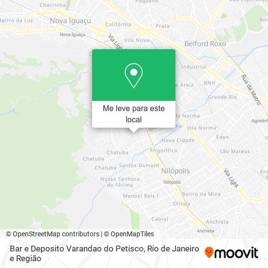 Bar e Deposito Varandao do Petisco mapa