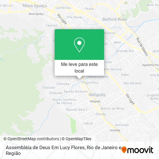 Assembléia de Deus Em Lucy Flores mapa