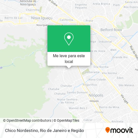 Chico Nordestino mapa