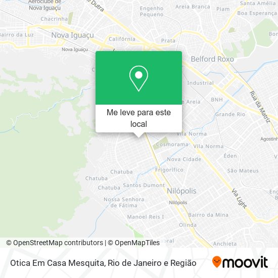 Otica Em Casa Mesquita mapa