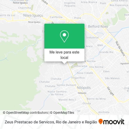 Zeus Prestacao de Servicos mapa