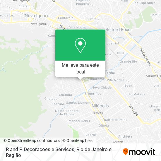 R and P Decoracoes e Servicos mapa