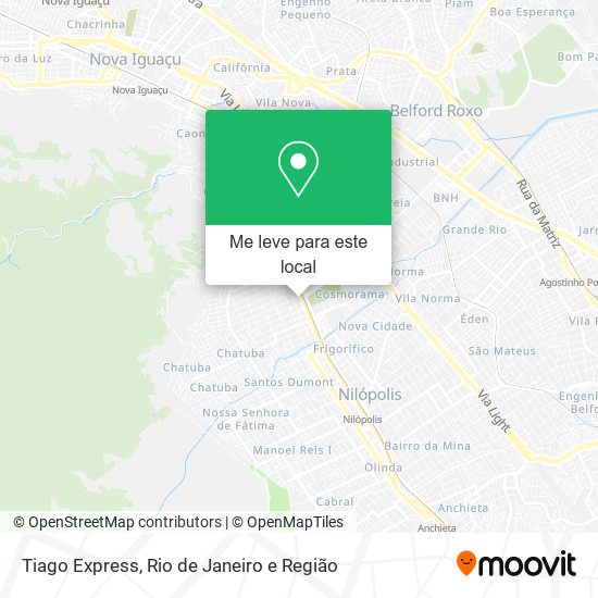 Tiago Express mapa