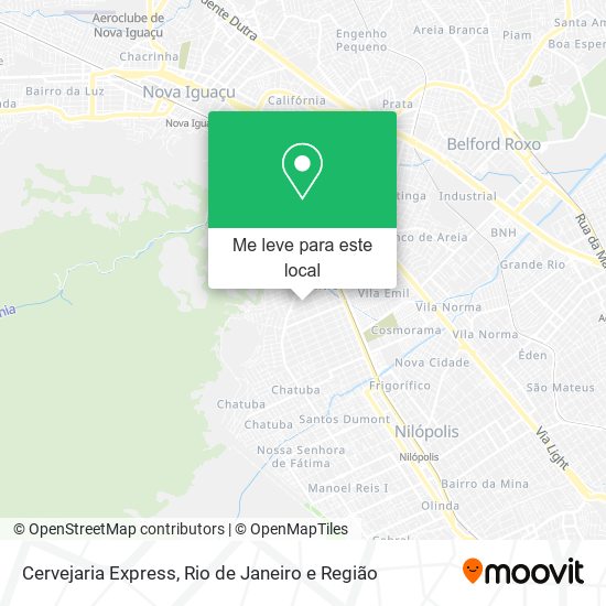 Cervejaria Express mapa