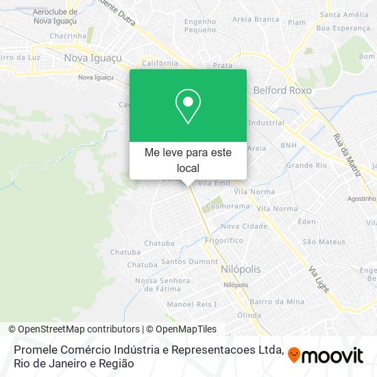 Promele Comércio Indústria e Representacoes Ltda mapa