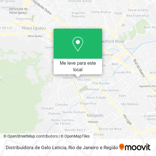 Distribuidora de Gelo Leticia mapa