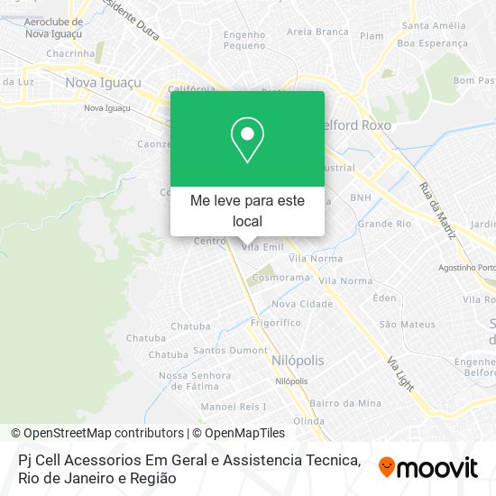 Pj Cell Acessorios Em Geral e Assistencia Tecnica mapa