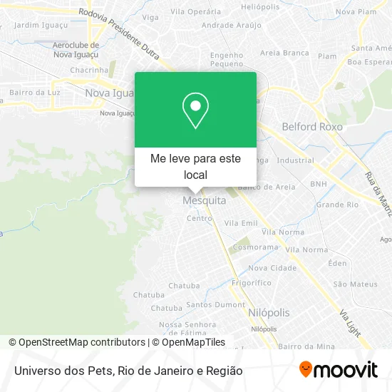 Universo dos Pets mapa