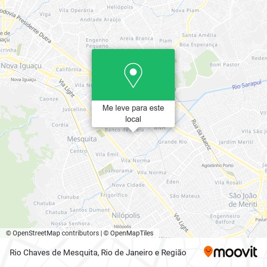 Rio Chaves de Mesquita mapa