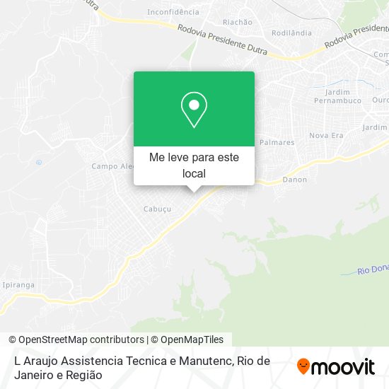 L Araujo Assistencia Tecnica e Manutenc mapa