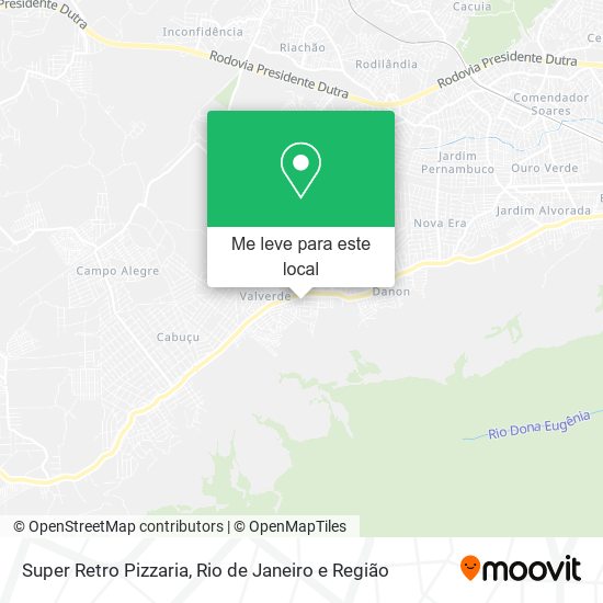Super Retro Pizzaria mapa