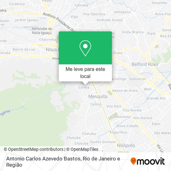 Antonio Carlos Azevedo Bastos mapa