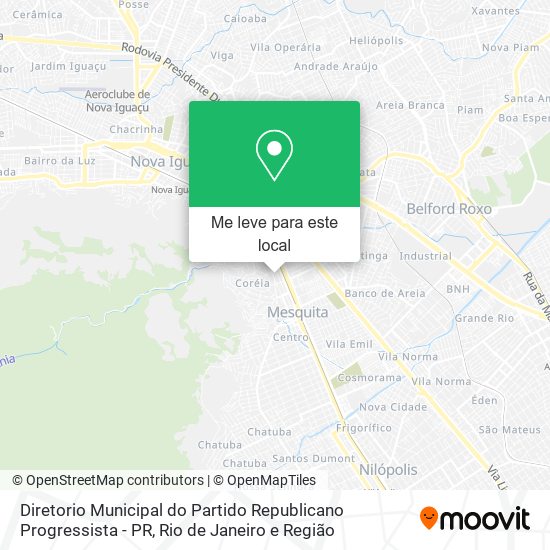 Diretorio Municipal do Partido Republicano Progressista - PR mapa