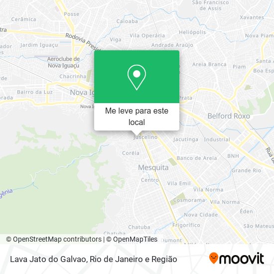 Lava Jato do Galvao mapa