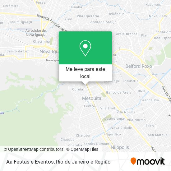 Aa Festas e Eventos mapa